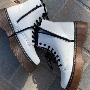 White Platform Boots